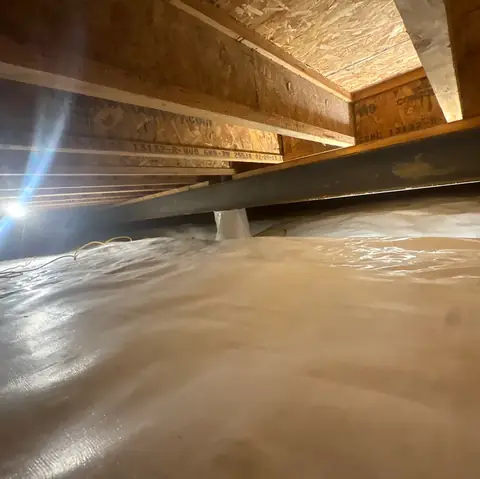 Crawl space framing and moisture inspection