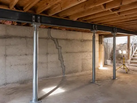 Foundation cracks and structural movement in a Longmont home